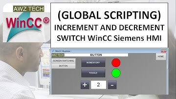 INCREMENT AND DECREMENT SWITCH WinCC Siemens HMI