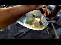 KNIFE MAKING - HOW TO MAKE A TUNA CUTTING KNIFE FROM BROKEN TRACTOR DISC PLOUGH