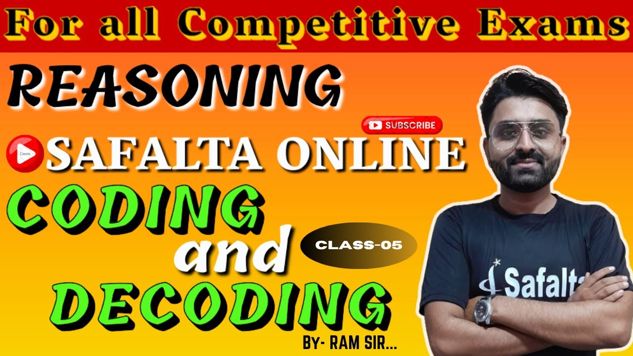 REASONING || CODING AND DECODING || MCQs for all Competitive Exams |By ... image.