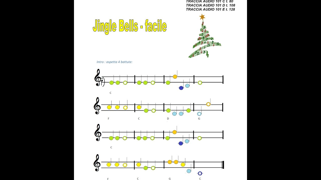 Jingle Bells Da Suonare Subito Con Le Basi Allegate Musica A Scuola Primaria Ed Infanzia