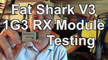 Fat Shark 1G3 RX Version 3 Recevier Module (FSV2443)Testing and changing Audio Trap Filter