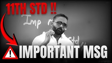 ⚠️11th Std Important Message |Pradeep Giri Sir