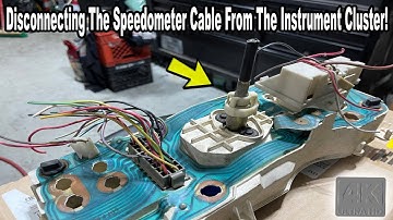 How To Remove A Speedometer Cable From A Ford Mustang Instrument Cluster Many Older Cars Are Similar