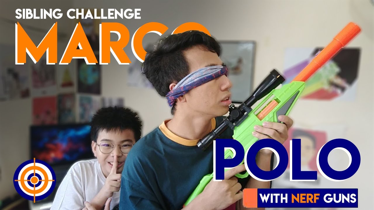 Sibling Challenge: Marco Polo with Nerf Guns | May Batang Maduga