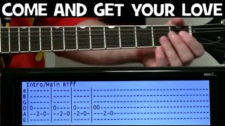 Video thumbnail of "Come And Get Your Love Guitar Tab & Guitar Chords with Guitar Lesson by Redbone"