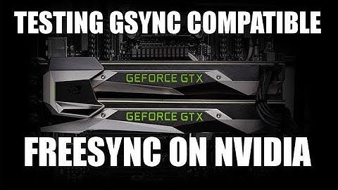 G-Sync Compatible Review Feat Agon AG241QX and GTX 1080 SLI Freesync on Nvidia