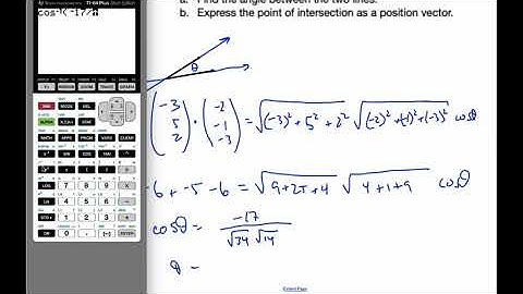 IB MAI HL - 09.07.4 Angles between Vector Equations of Lines