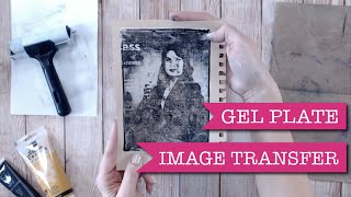 Amazing Gel Plate Image Transfer Using A Magazine Page