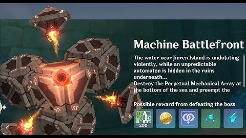 Reaching Perpetual Mechanical Array | First battle against Perpetual Mechanical Array-Genshin Impact