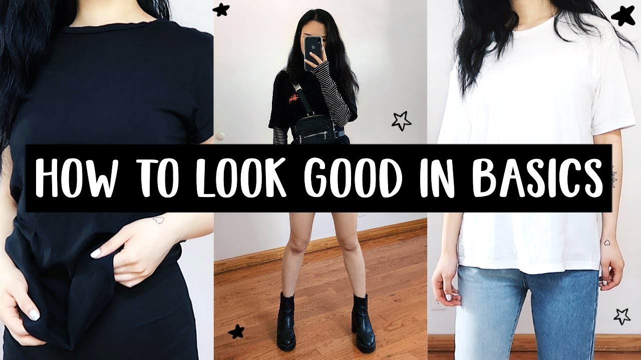 ⁣HOW TO LOOK STYLISH WITH BASICS!