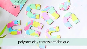 Polymer Clay Terrazzo Earring Tutorial | Polymer Clay Technique | DIY Statement Earrings