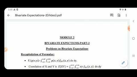 Bivariate Expectations-2(MP)