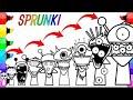 Incredibox SPRUNKI coloring Pages .New OC Ultimate.Satisfying Coloring SPRUNKI characters