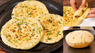 Turkish Bread Recipe | ब्रेड जैसी सॉफ्ट तरकिश रोटी तवे पर | Bazlama | Turkish Flat Bread | Kabita screenshot 5