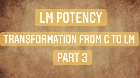 Transformation from C to LM potency