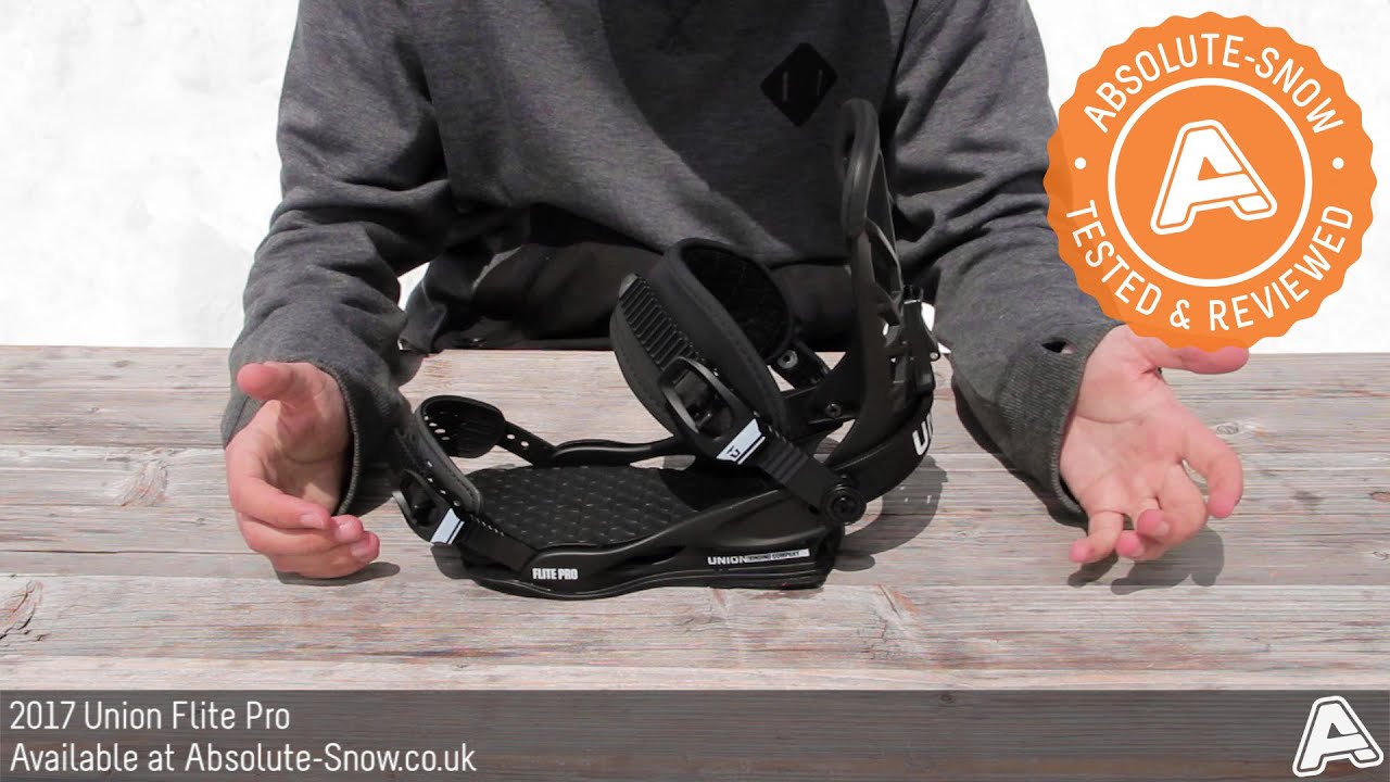 16 17 Union Flite Pro Snowboard Bindings Video Review Youtube
