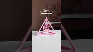 Diy Swing Chair🪑|| Aesthetic Room Decor #shorts #diy #craft #art #viral #trending #decor #aesthetic