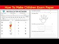 How To Make Children English Exam paper || How To Create Exam Paper In Ms Word Urdu/Hindi