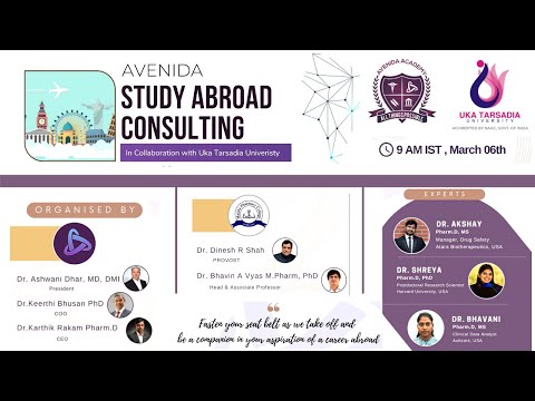 Avenida Study Abroad Consulting Webinar - In collaboration with Uka Tarsadia Univeristy