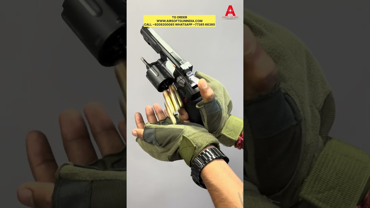 Crossman SNR 375 CO2 BB and Pellet Revolver by AIRSOFTGUNINDIA.