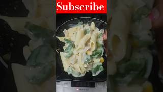 5 minute jab kuchh creamy khana ho to yah jarur Try Karen whitesaucepasta shortfeed trending