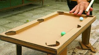 How To Make a Mini Pool Table from Cardboard