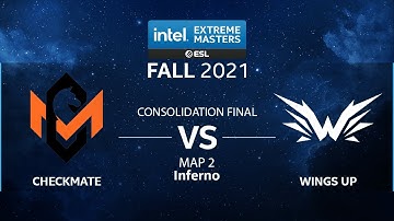 CS:GO - Wings Up vs. Checkmate [Inferno] Map 2 - IEM Fall Closed Qualifiers 2021 - AS