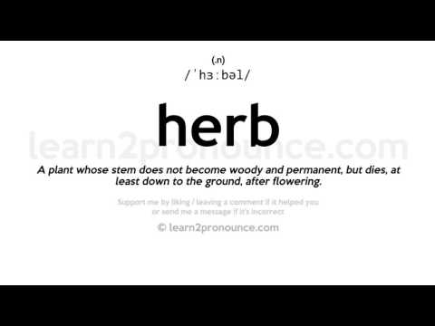 Произношение трава | Определение Herb