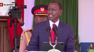 LISTEN TO PRESIDENT RUTO GREAT REMARKS DURING KDF PASS OUT PARADE IN ELDORET!