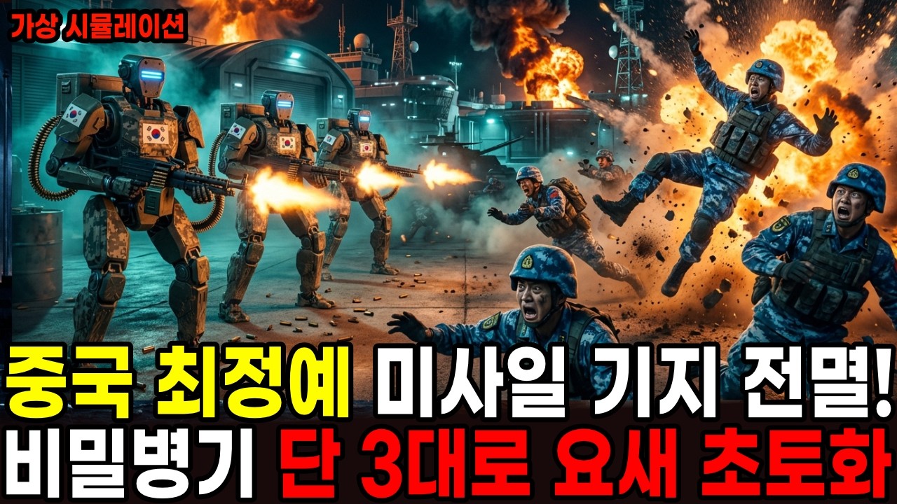 중국 미사일 기지 전멸! 비밀병기 아틀라스 로봇이 남중국해 요새를 찢어버린 역대급 교전 상황 실황