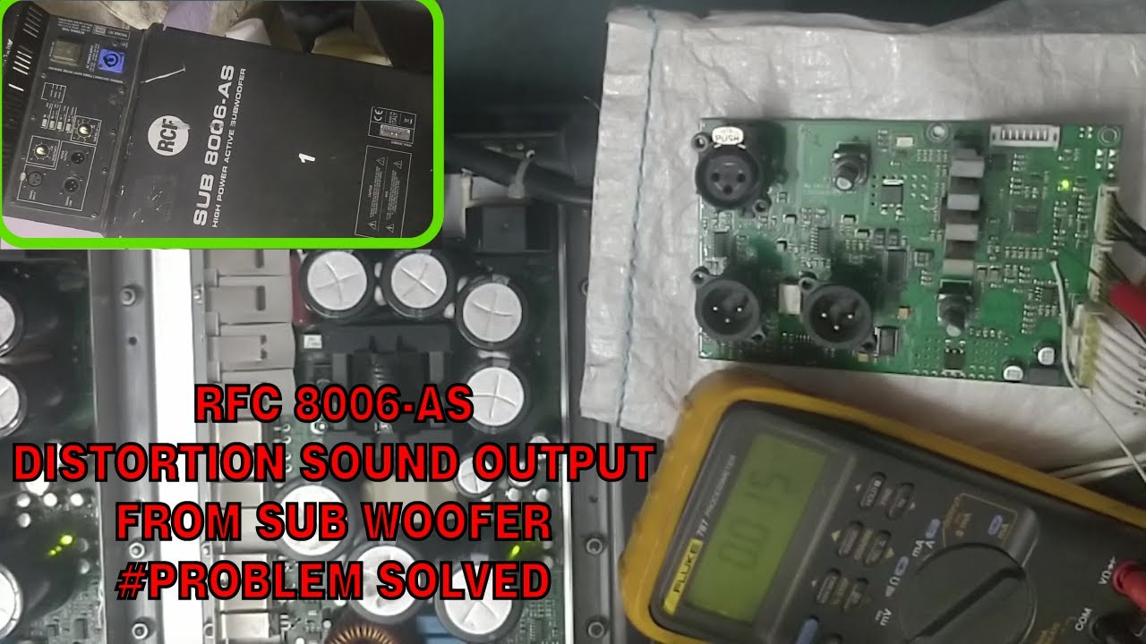 Trække på Surichinmoi bind How to Repair RCF 8006-AS High Power Active Sub Woofer for Distortion Sound  Output - YouTube