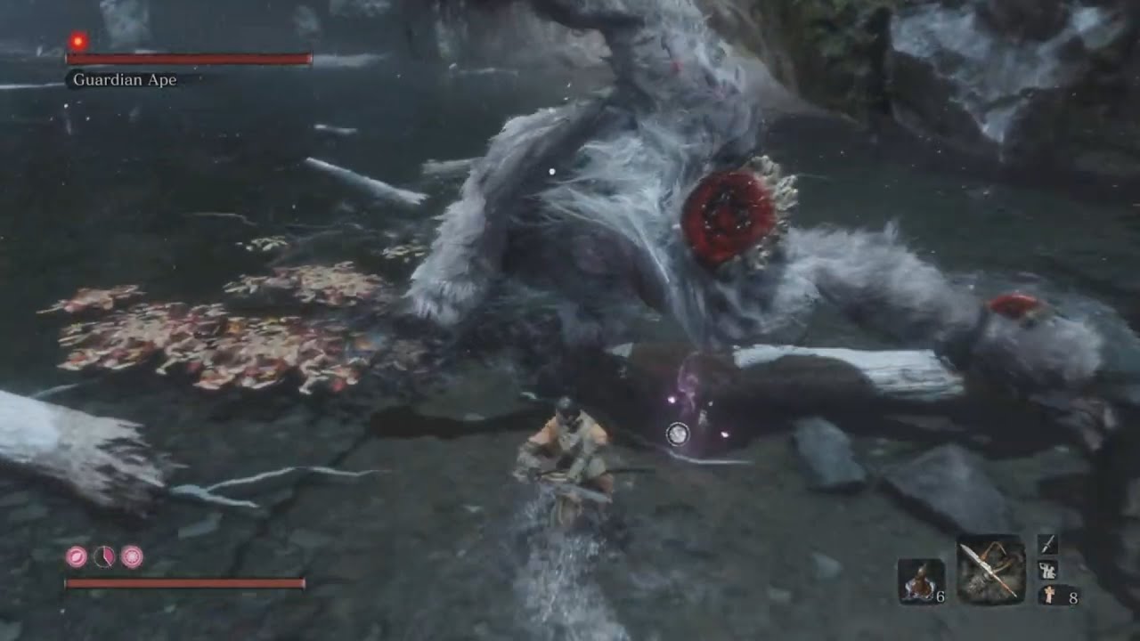 Sekiro: Shadows Die Twice - Guardian Ape Boss Fight - YouTube
