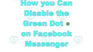 Facebook dot what on the does messenger green mean What do