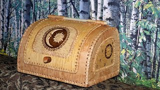 Берестяная Хлебница, Очередной Вариант.  Bread Box Made Of Birch Bark. Diy