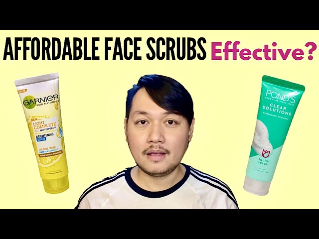 GARNIER BRIGHTENING SCRUB AND POND’S CLEAR SOLUTIONS FACIAL SCRUB (Review & Demo) — October 2020 class=