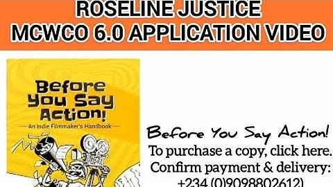 🎬My Application Video for Masterclass With Chris Odeh(MCWCO 6.0)–Roseline Justice | #viral #shorts 