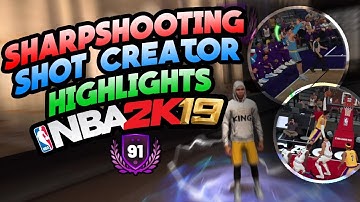 91 OVR SHARPSHOOTING SHOT-CREATOR SMALL FORWARD - 2K19 MYCAREER HIGHLIGHTS