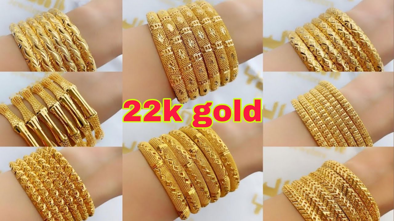 Latest Gold Bangles Designs।Light Weight Gold Bangles Collection।Gold