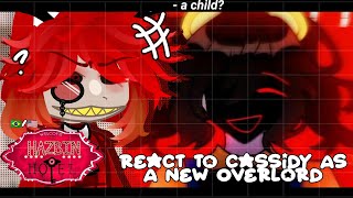 •|Hazbin Hotel React to Cassidy FNAF as a New Overlord|• GACHA CLUB 🇧🇷🇺🇸