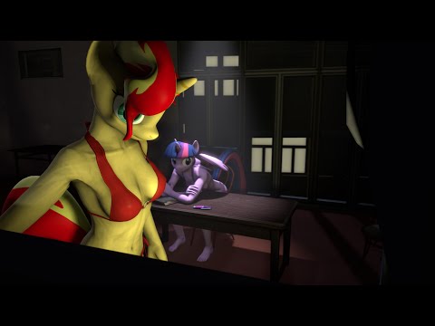 Twilight and Sunset Shimmer Feel the Pressure (60 FPS) [SFM Anthro Ponies]