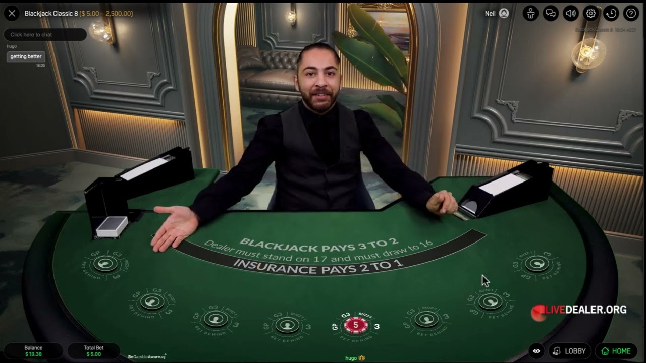 StakeLogic 8 Seat Live Blackjack