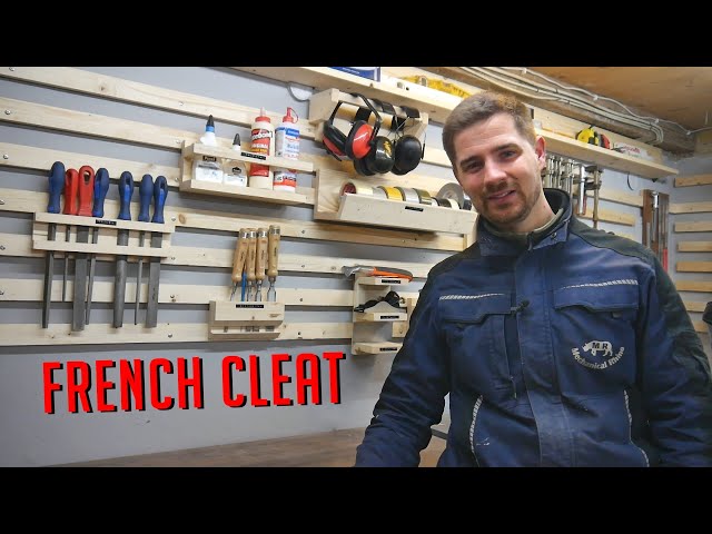 French Cleat Wand in der Werkstatt - MakerHome