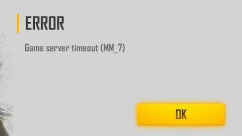 GAME SERVER TIMEOUT (MM_7) AUTO BACK PROBLEM CANNOT PLAY FF |FREE FIRE|