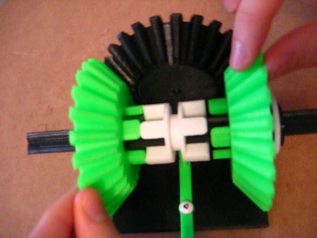 Fully Functional 3D-Printed Bevel Gear Drive Model 