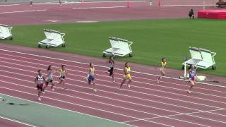 2014 東海選手権陸上 小学生女子100mタイムレース3