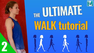 Maya Female Walk Tutorial Part 2 // Advanced Blocking of the Walk with Start & Stop