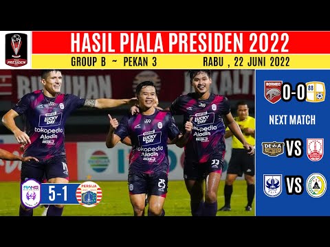 RANS NUSANTARA VS PERSIJA (5-1) LIVE 2022 ~ hasil piala presiden 2022 ~ persija vs rans