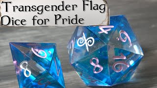 I Made Transgender Flag Dice For Pride