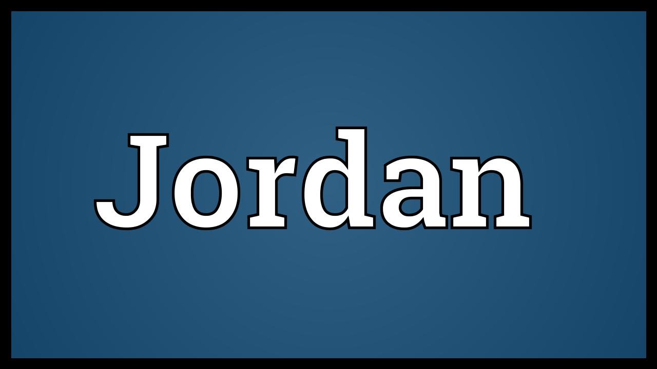 Jordan Meaning YouTube