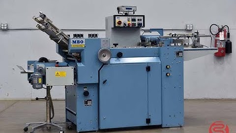 1996 MBO B16 Pile Feed Paper Folder w/ Mobile Delivery